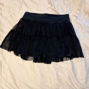 POPFLEX Black Ruffled Skort